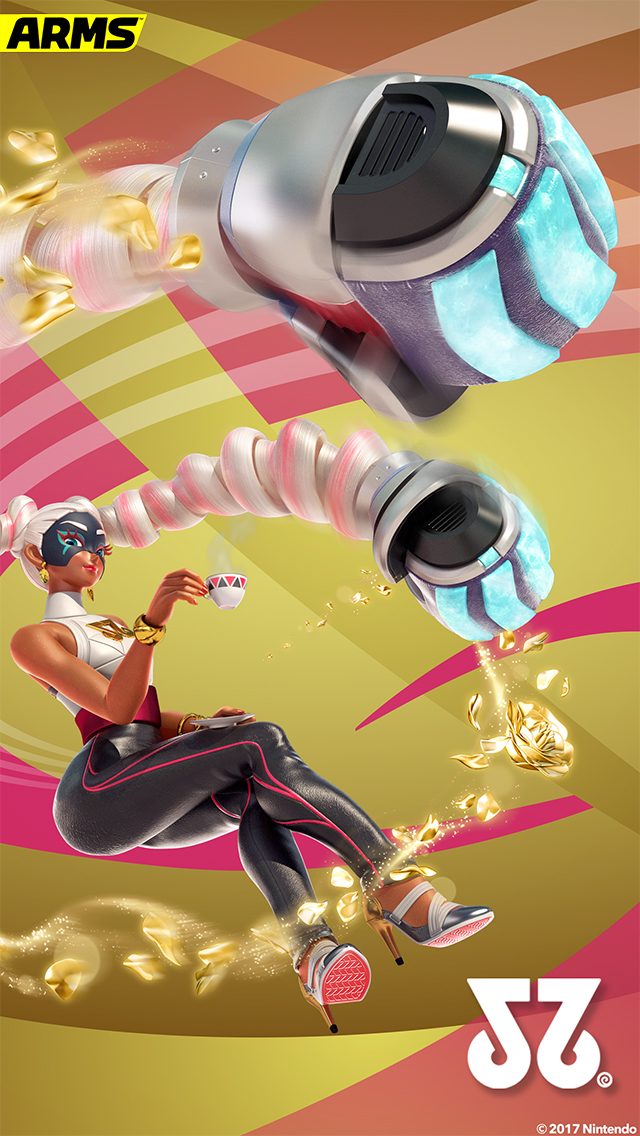 my.nintendo.com/Wallpaper - ARMS (Twintelle)/ARMS_Twintelle_[640x1136].jpg